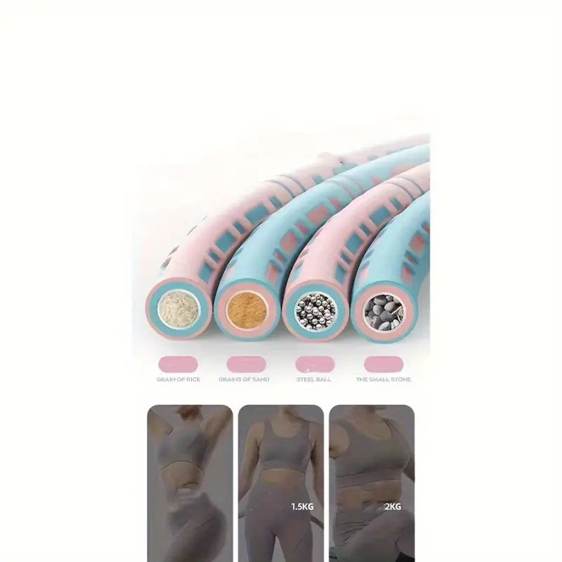 8-Section Detachable Stainless Steel - Adjustable Weight, Non-Slip Grip, Portable Fitness Ring